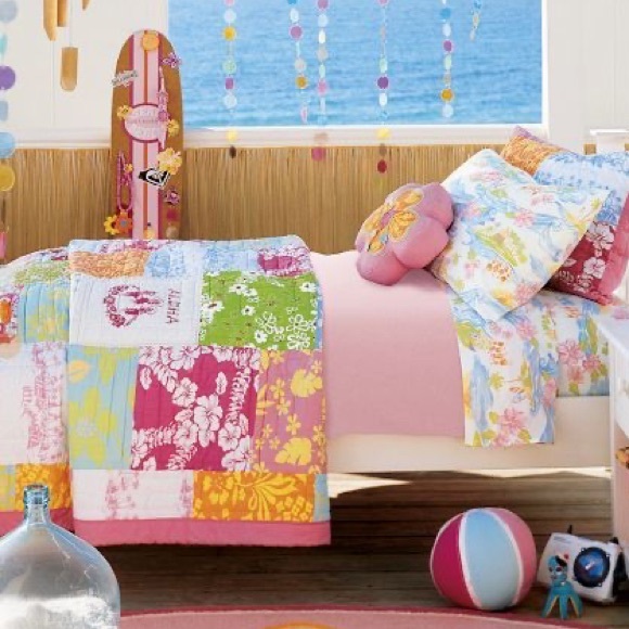 Pottery Barn Kids Other - Pottery Barn Kids Twin Quilt Island Surf Hawaiian